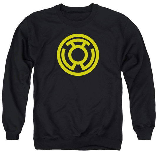 Green Lantern Yellow Emblem Mens Crewneck Sweatshirt Black