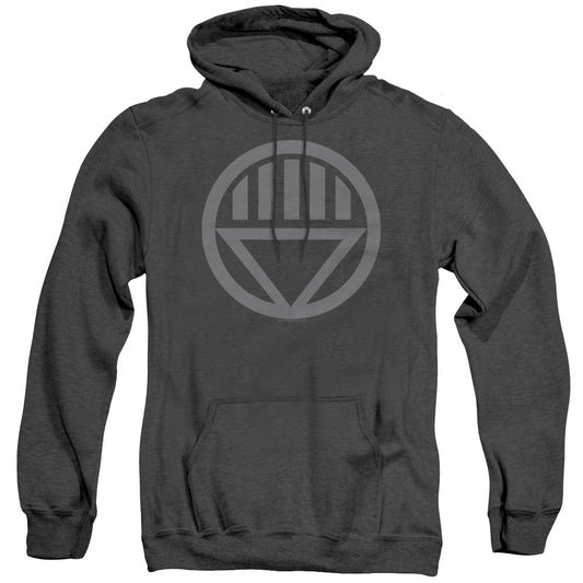 Green Lantern Grey Emblem Mens Heather Hoodie Black Officially Licensed