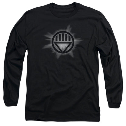 Green Lantern Black Glow Mens Long Sleeve Shirt Black Officially Licensed