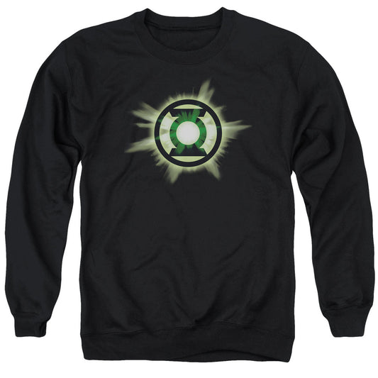 Green Lantern Green Glow Mens Crewneck Sweatshirt Black