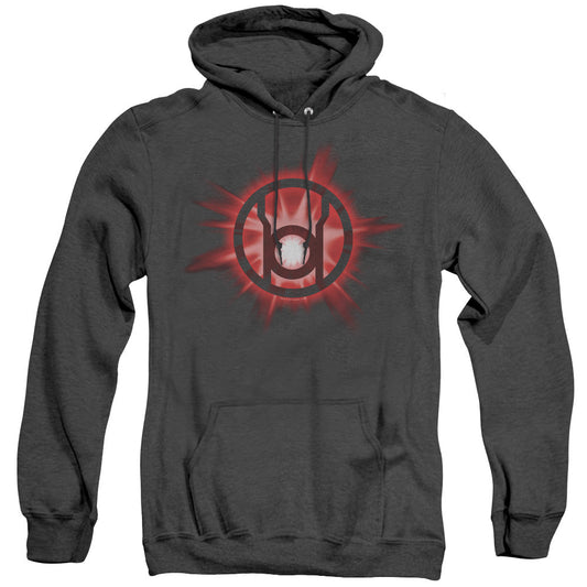Green Lantern Red Glow Heather Mens Hoodie Black Officially Licensed