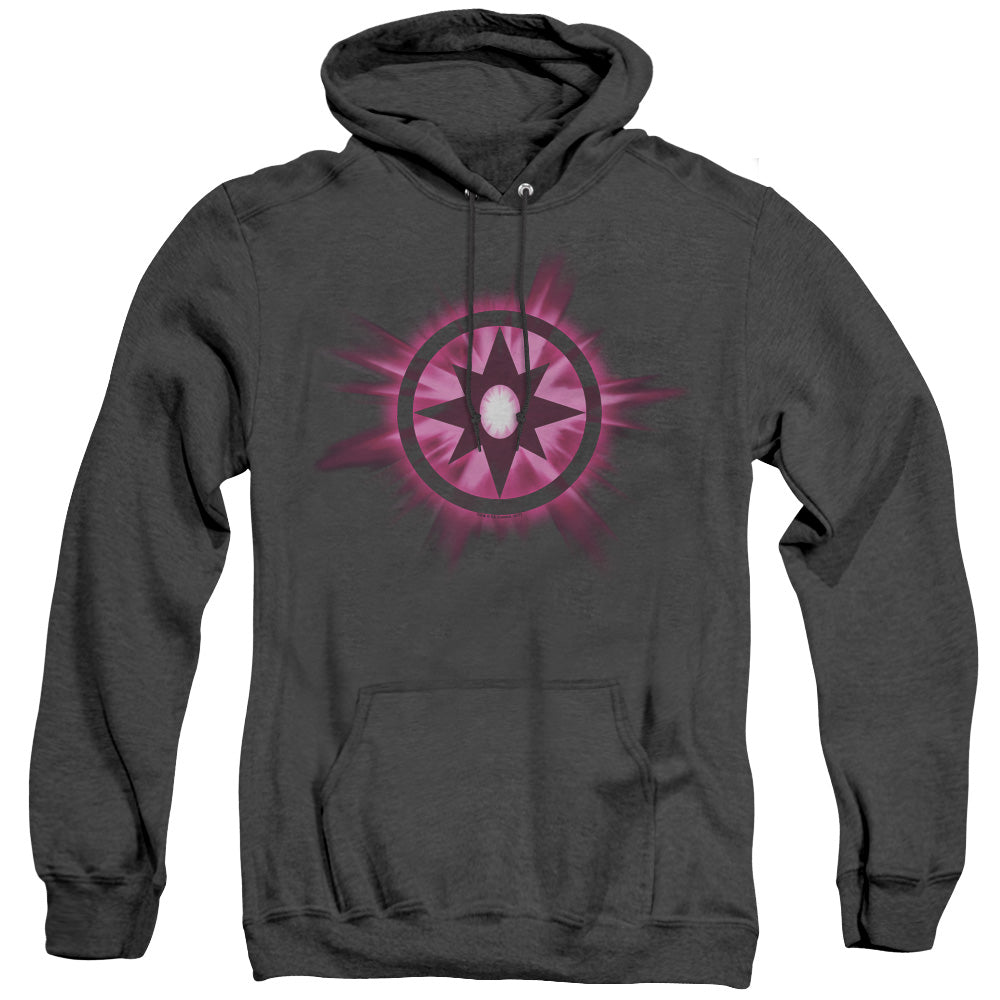 Green Lantern Sapphire Glow Mens Heather Hoodie Black Officially Licensed