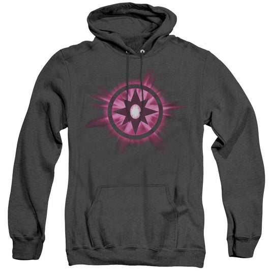 Green Lantern Sapphire Glow Mens Heather Hoodie Black Officially Licensed
