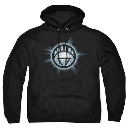 Green Lantern White Glow Mens Hoodie Black Officially Licensed