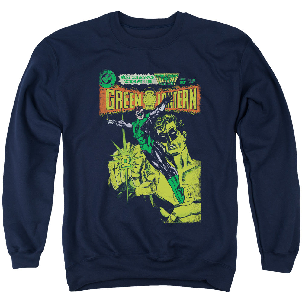 Green Lantern Vintage Cover Mens Crewneck Sweatshirt Navy