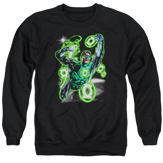Green Lantern Earth Sector Mens Crewneck Sweatshirt Black