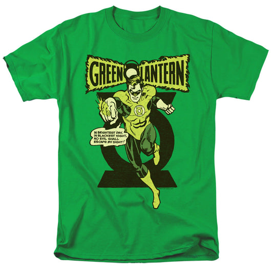 Green Lantern Retro Oath Mens T Shirt Kelly Green Officially Licensed