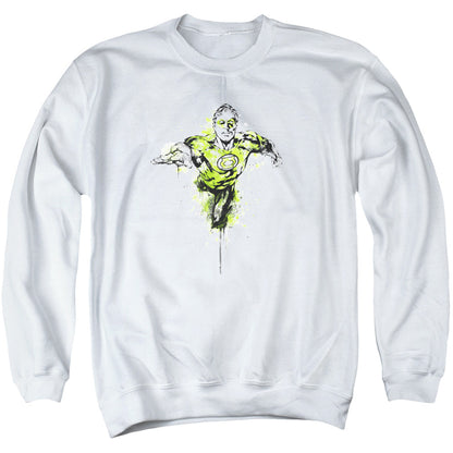Green Lantern Inked Mens Crewneck Sweatshirt White