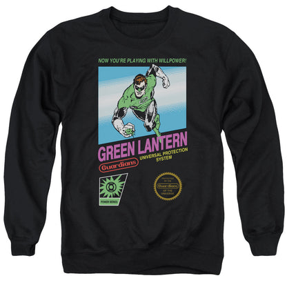 Green Lantern Box Art Mens Crewneck Sweatshirt Black