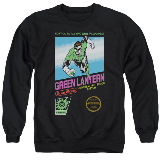 Green Lantern Box Art Mens Crewneck Sweatshirt Black