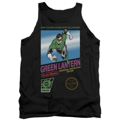 Green Lantern Box Art Mens Tank Top Shirt Black Officially Licensed
