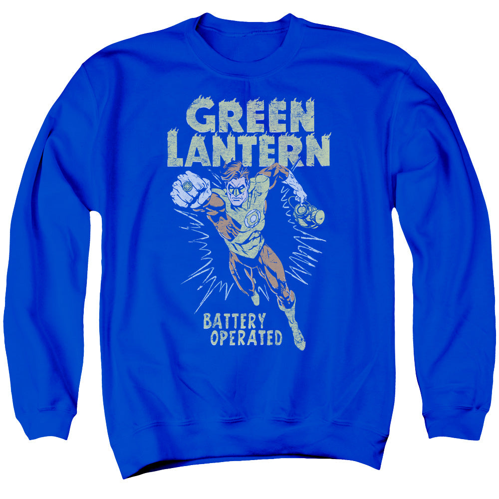Green Lantern Fully Charged Mens Crewneck Sweatshirt Royal Blue Officially Licensed