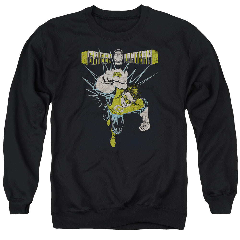 Green Lantern Powerful Mens Crewneck Sweatshirt Black