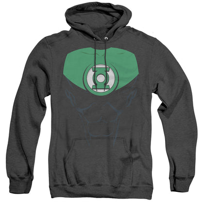 Green Lantern Jon Stewart Mens Heather Hoodie Black Officially Licensed
