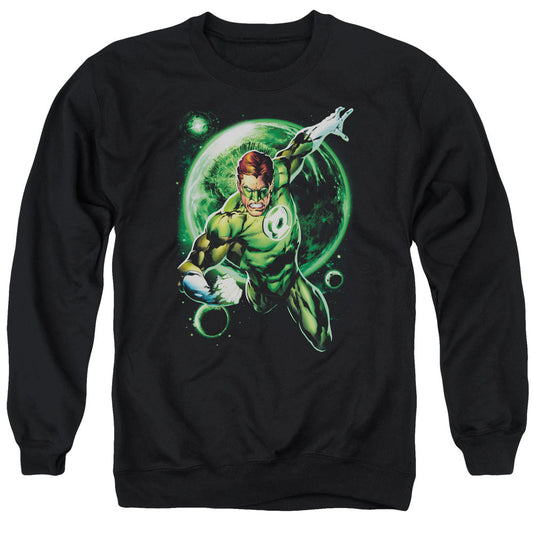 Green Lantern Galaxy Glow Mens Crewneck Sweatshirt Black