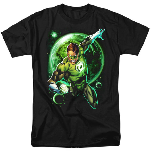 Green Lantern Galaxy Glow Mens T Shirt Black Officially Licensed