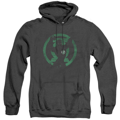 Dc Gl Symbol Knockout Mens Heather Hoodie Black Officially Licensed