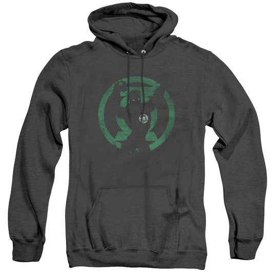Dc Gl Symbol Knockout Mens Heather Hoodie Black Officially Licensed