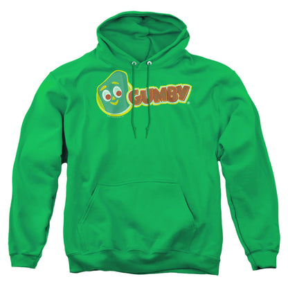 Gumby Logo Mens Hoodie Kelly Green