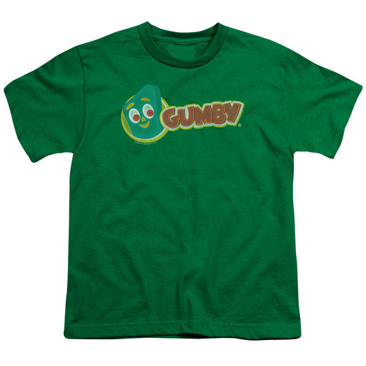 Gumby Logo Kids Youth T Shirt Kelly Green
