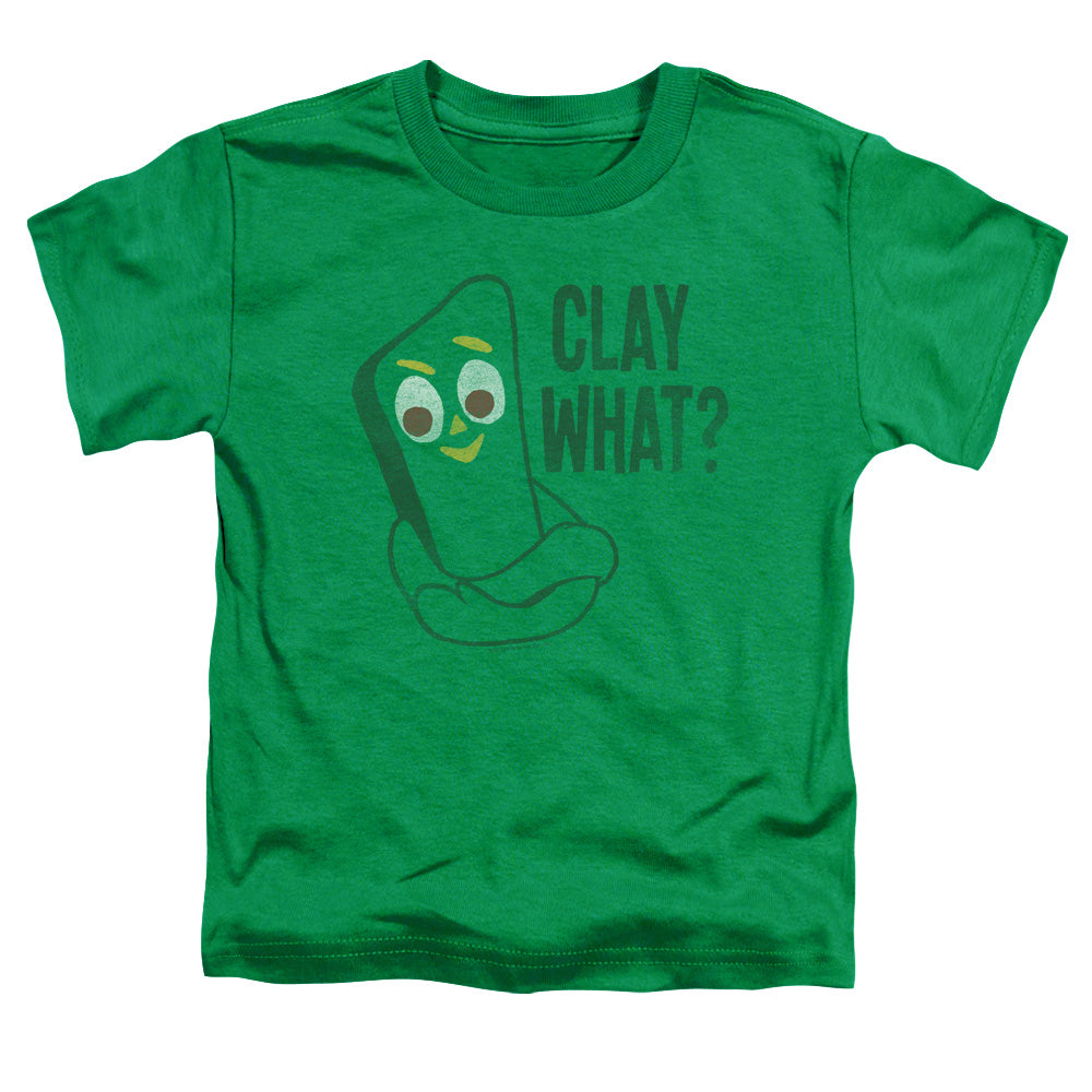 Gumby Clay What Toddler Kids Youth T Shirt Kelly Green