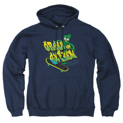 Gumby Green And Extreme Mens Hoodie Navy