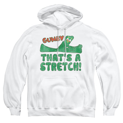 Gumby That’S A Stretch Mens Hoodie White