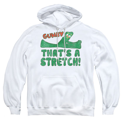 Gumby Thatâ€™S A Stretch Mens Hoodie White Officially Licensed