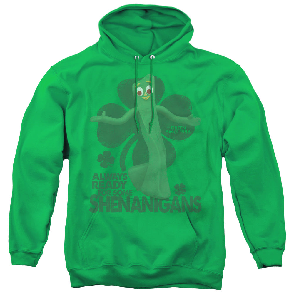 Gumby Shenanigans Mens Hoodie Kelly Green