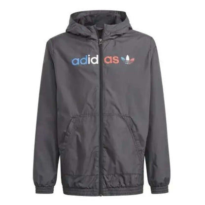 adidas Originals Kids Unisex Adicolor Windbreaker - Black