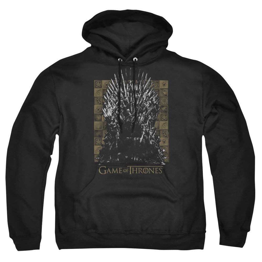 Game Of Thrones Iron Throne Mens Hoodie Black Officially Licensed