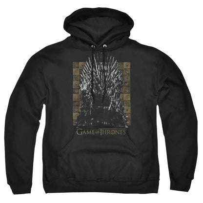 Game Of Thrones Iron Throne Mens Hoodie Black Officially Licensed