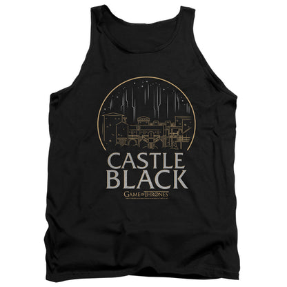 Game Of Thrones Castle Black Mens Tank Top Shirt Black Officially Licensed
