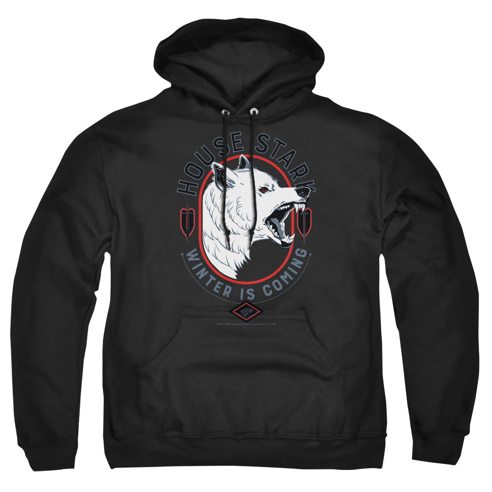 Game Of Thrones House Stark Winter Is Coming Mens Hoodie Black Officially Licensed