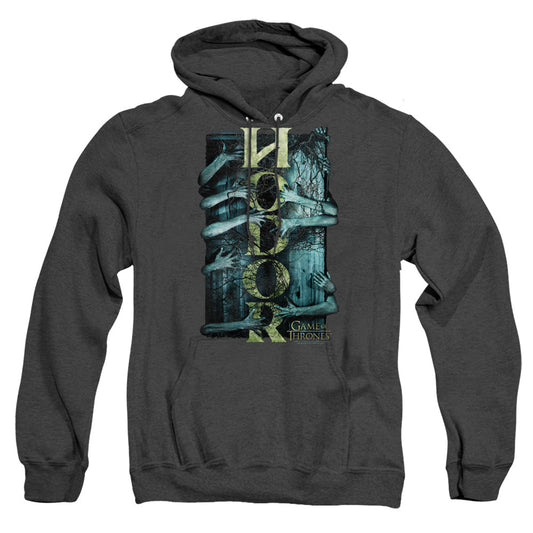 Game Of Thrones Hodor Heather Mens Hoodie Black Officially Licensed