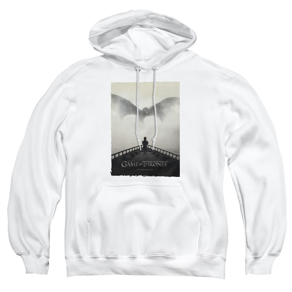 Game Of Thrones Dragon 3 Mens Hoodie White Officially Licensed