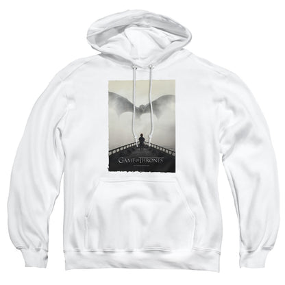 Game Of Thrones Dragon 3 Mens Hoodie White Officially Licensed