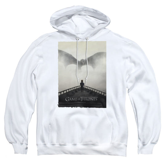 Game Of Thrones Dragon 3 Mens Hoodie White Officially Licensed