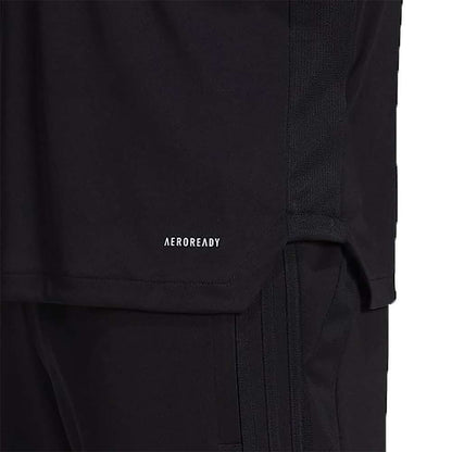 adidas Man's TIRO JSY Word R Tee - BLACK / WHITE