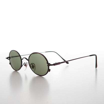 Oval Metal Spectacles 90s Vintage Sunglasses - Greco