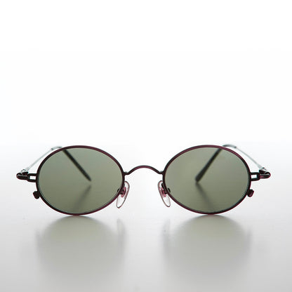 Oval Metal Spectacles 90s Vintage Sunglasses - Greco
