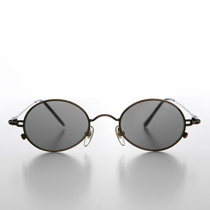 Oval Metal Spectacles 90s Vintage Sunglasses - Greco