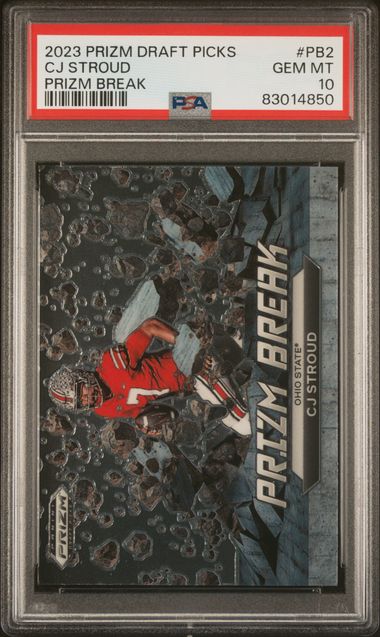 Graded 2023 Panini Prizm DP CJ Stroud #PB2 Prizm Break Rookie RC Football Card PSA 10 Gem Mint