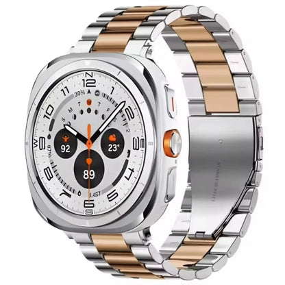 Samsung Galaxy Watch8, 8 Classic & 9 Three-Row Steel Link Band