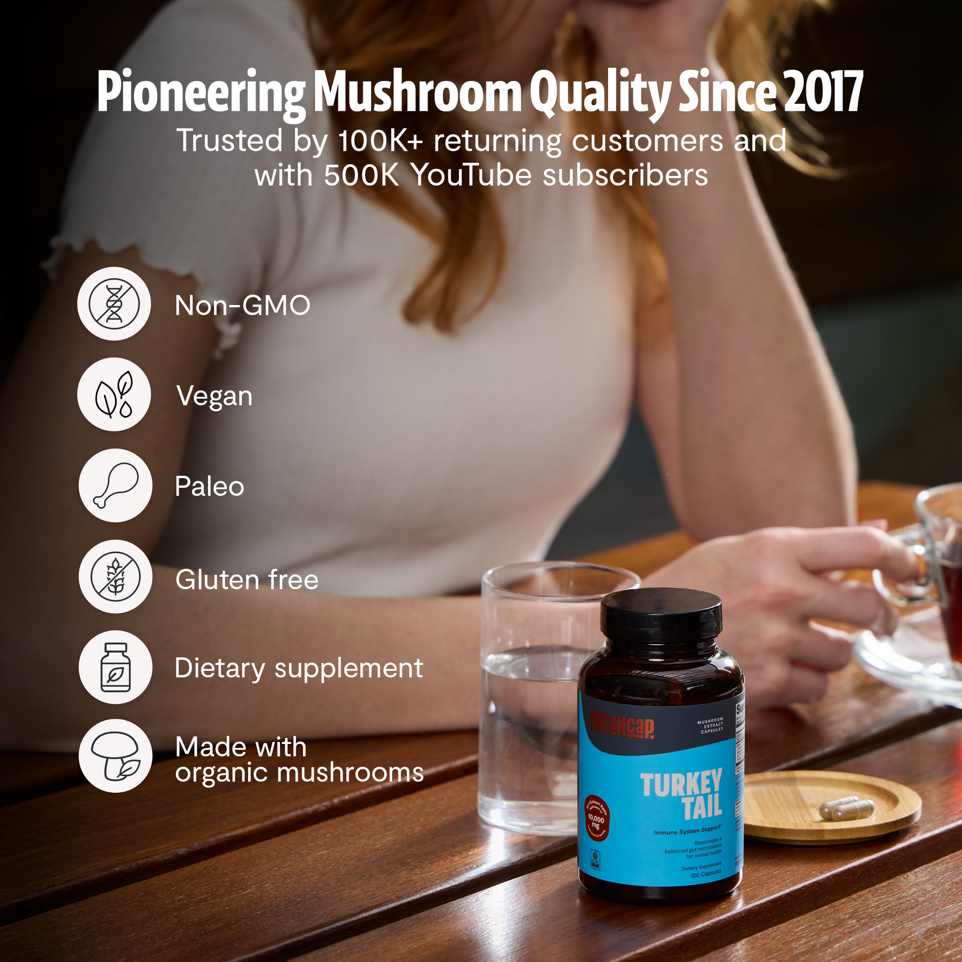 Turkey Tail Mushroom Extract Capsules - Triathlete Store