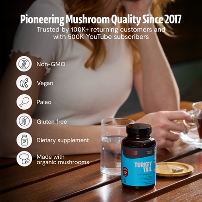 Turkey Tail Mushroom Extract Capsules - Triathlete Store