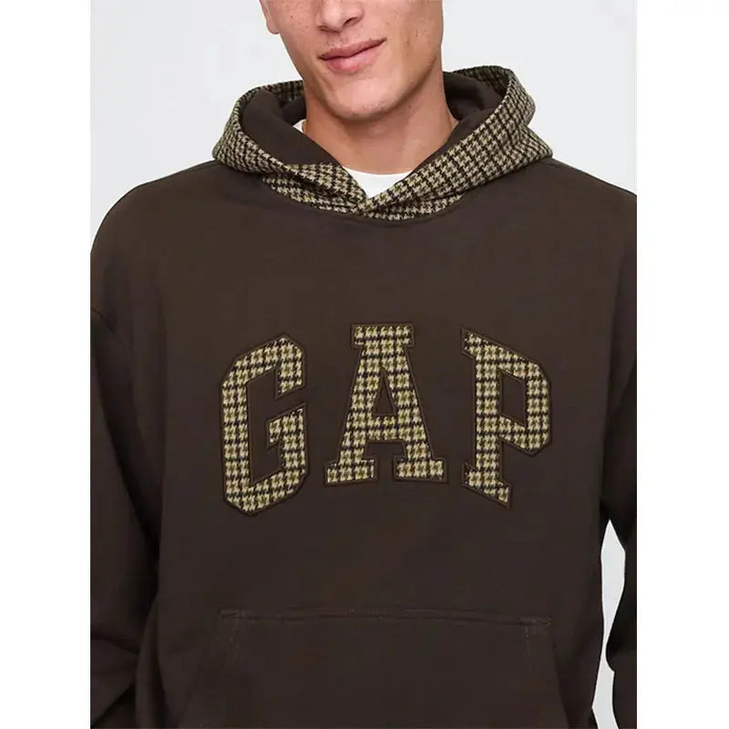 Gap Houndstooth Logo Hoodie