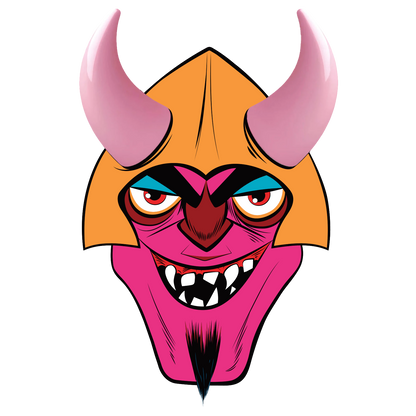 MagNeatOhz: Large Pink Devil Horns for Helmet