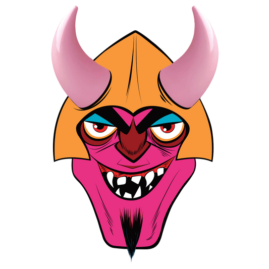 MagNeatOhz: Large Pink Devil Horns for Helmet