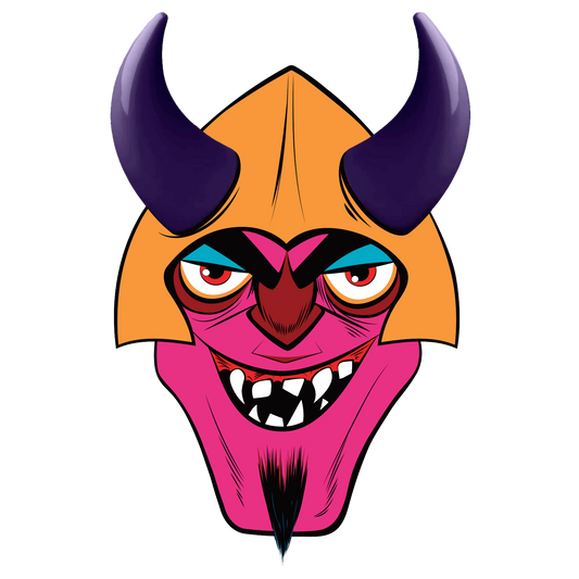 MagNeatOhz: Large Purple Devil Horns for Helmet